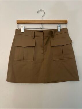 Theory Mini Skirt in Brown